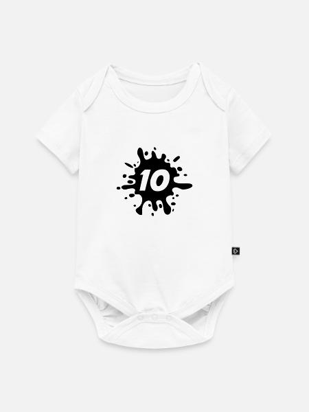 10 - Baby Premium Kurzarmbody - Weiß