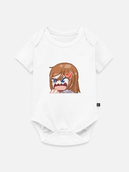 Pillowg1rl Emote Rage - Baby Premium Kurzarmbody - Weiß