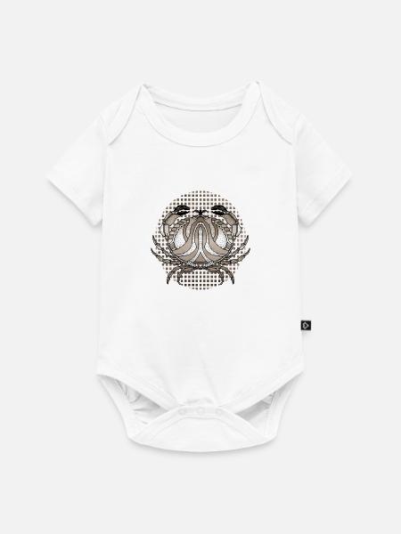 Krebs - Baby Premium Kurzarmbody - Weiß