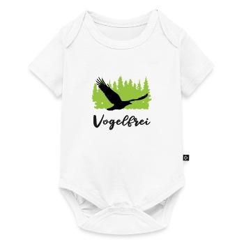 Vogelfrei: Frei wie der Flug eines Vogels - Baby Premium Kurzarmbody - Weiß - Vorne