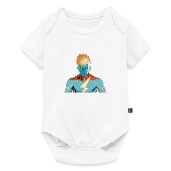 Superhelden T-Shirt - Baby Premium Kurzarmbody - Weiß - Vorne