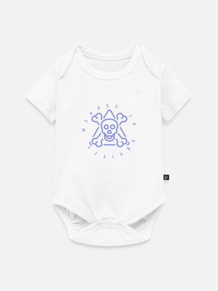 Bedrohung für die Gesellschaft - Baby Premium Kurzarmbody - Weiß