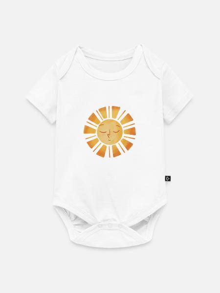 Sonne - Baby Premium Kurzarmbody - Weiß