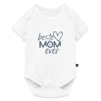 beste mom ever - Baby Premium Kurzarmbody - Weiß - Vorne