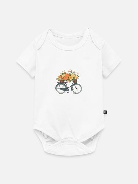 Schönes Fahrrad - Baby Premium Kurzarmbody - Weiß
