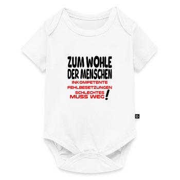 zum Wohle der Menschen II - Baby Premium Kurzarmbody - Weiß - Vorne