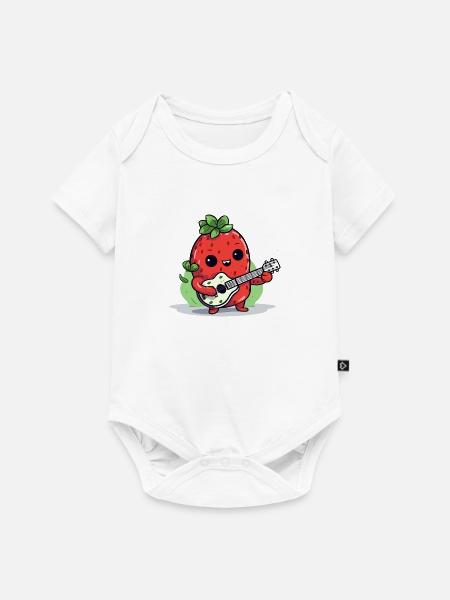 Zefrai-Gitarrist - Baby Premium Kurzarmbody - Weiß