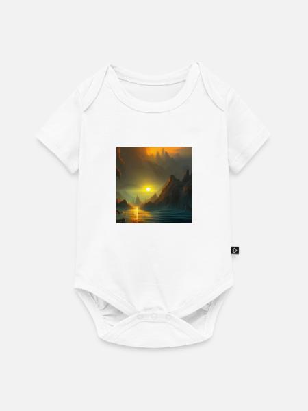 Sonnenuntergang - Baby Premium Kurzarmbody - Weiß
