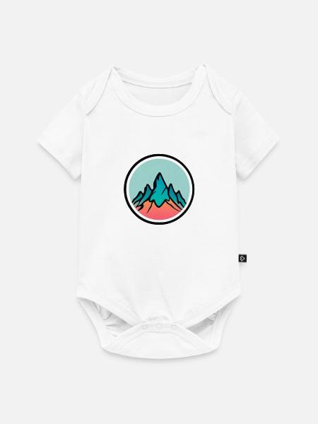 “Bergzauber mit KI” - Baby Premium Kurzarmbody - Weiß