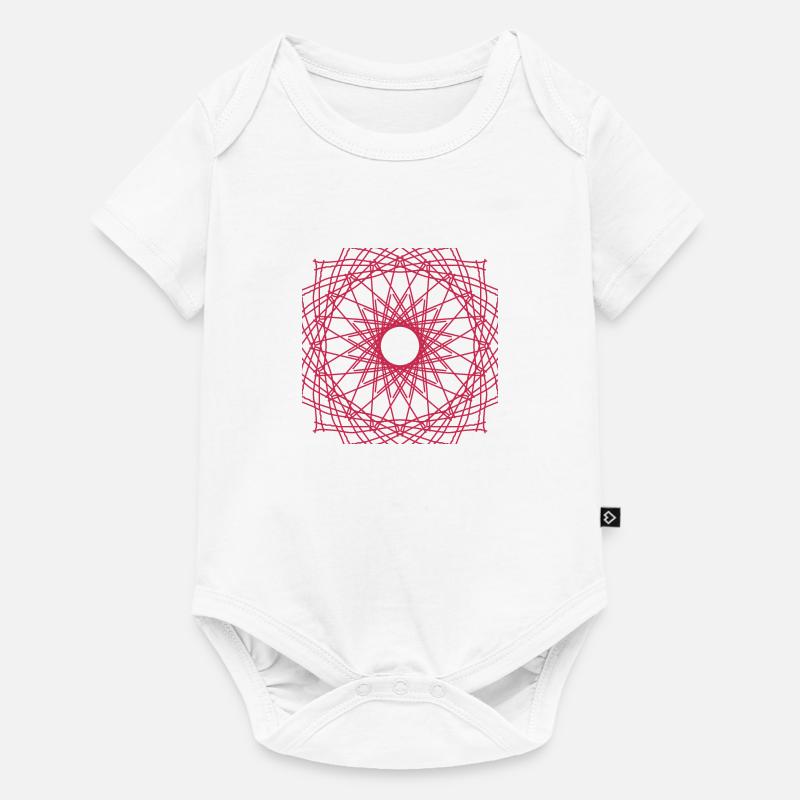 Muster - Baby Premium Kurzarmbody - Weiß