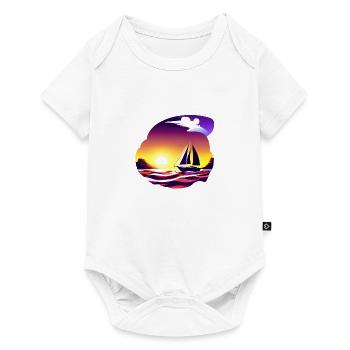 Sailing Ship Sailing Sailboat Sailing Sailing Sailor - Baby Premium short-sleeve bodysuit - white - Front