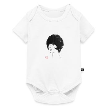 60's hair cut - Body à manches courtes Premium Bébé - blanc - Devant