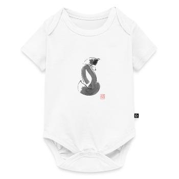 fox simple - Body à manches courtes Premium Bébé - blanc - Devant