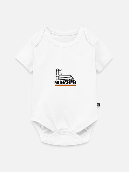 München - Baby Premium Kurzarmbody - Weiß