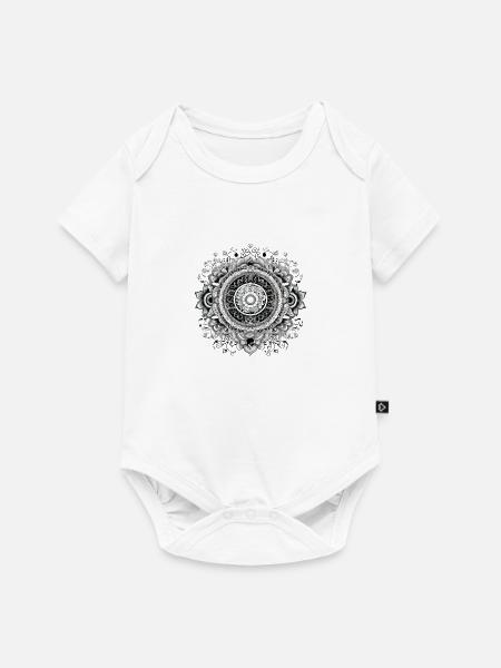 Mandala Zen n°3 - Baby Premium Kurzarmbody - Weiß