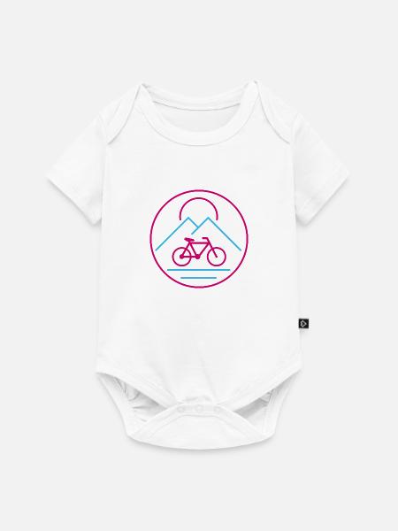 Fahrrad - Baby Premium Kurzarmbody - Weiß