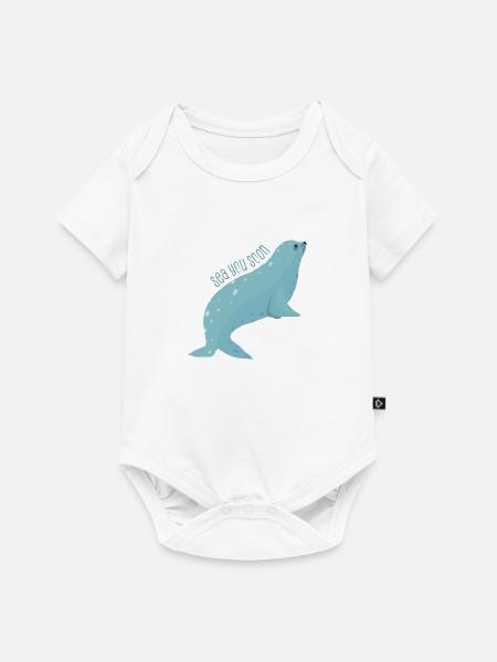 Meerestiere - Baby Premium Kurzarmbody - Weiß