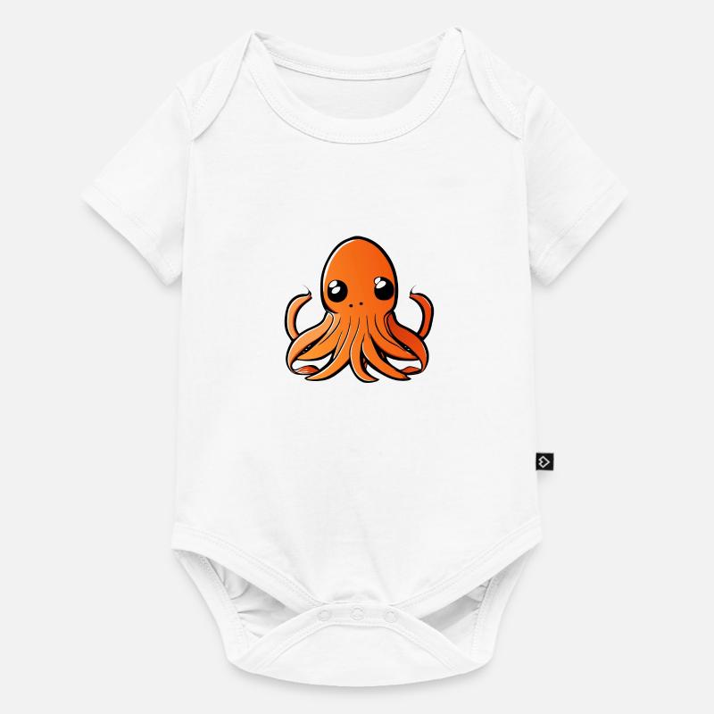Octupus doux - Body à manches courtes Premium Bébé - blanc