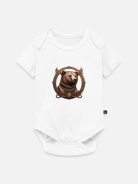 The Bronze Bear - Baby Premium Kurzarmbody - Weiß