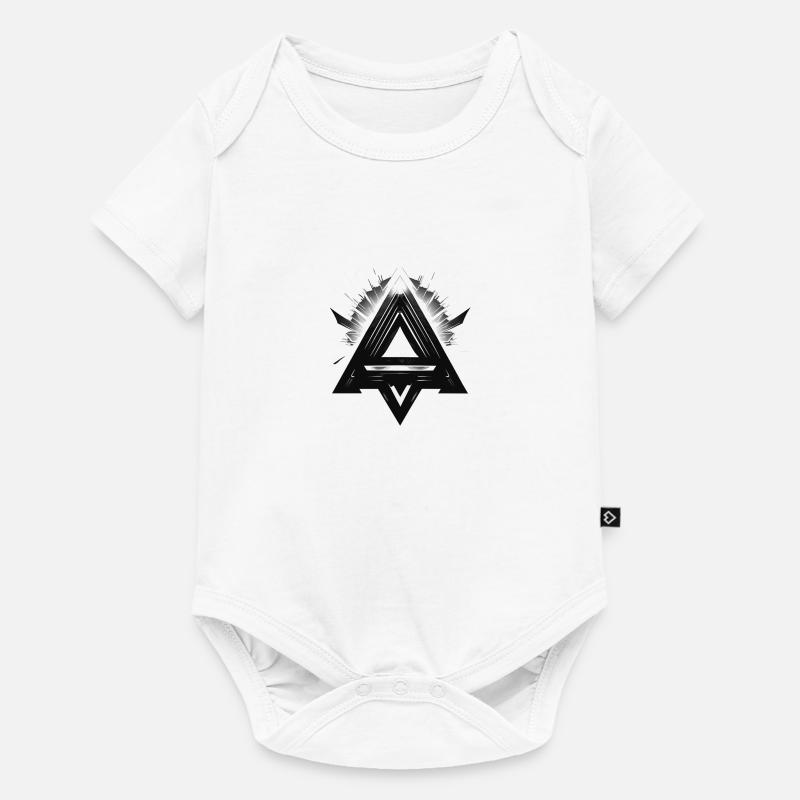 triangles part three - Baby Premium short-sleeve bodysuit - white