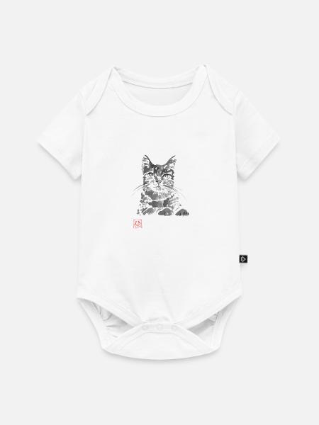 Clyde auf dem Dach - Baby Premium Kurzarmbody - Weiß