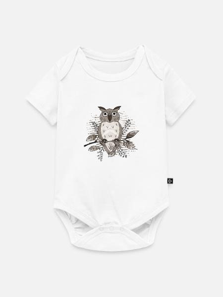 Vogel - Baby Premium Kurzarmbody - Weiß
