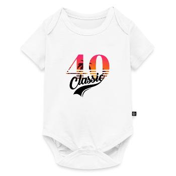 Vintage 1940-40th anniversary - Baby Premium short-sleeve bodysuit - white - Front