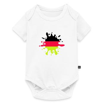 farbklecks deutschland - Baby Premium Kurzarmbody - Weiß - Vorne