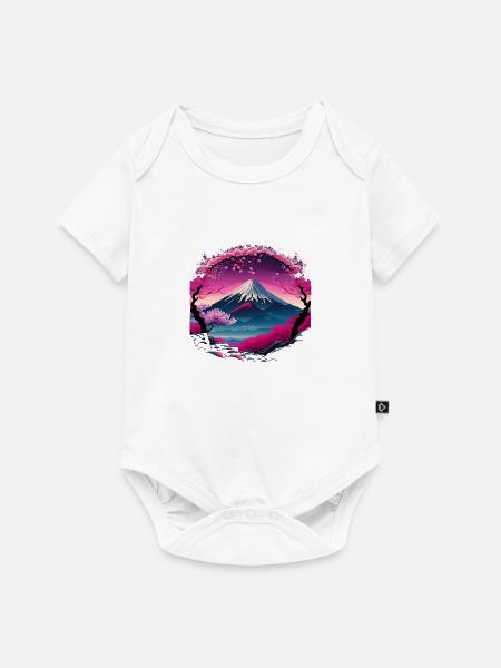 cherry blossom Japan - Baby Premium Kurzarmbody - Weiß