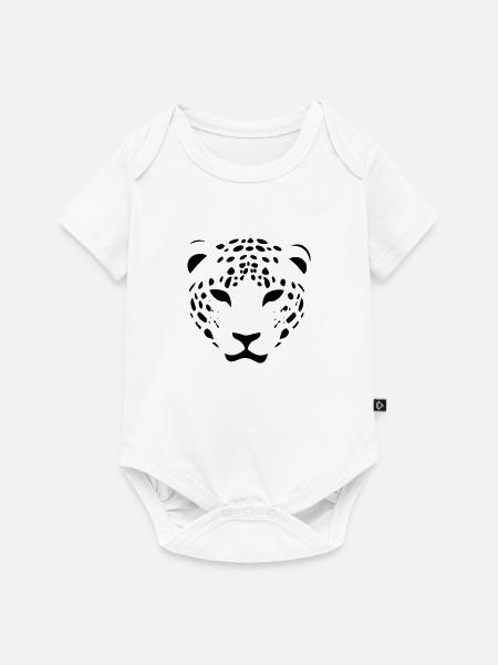 Leopard - Baby Premium Kurzarmbody - Weiß