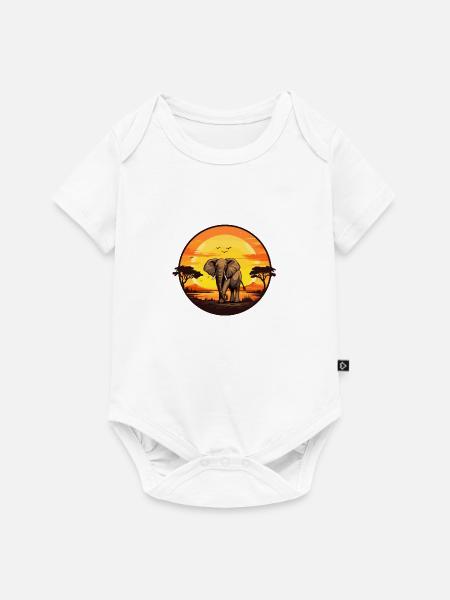 Afrikanische Sonne - Baby Premium Kurzarmbody - Weiß
