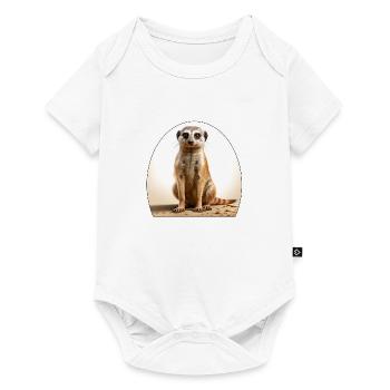 Monkeys are cute and social mammals - Baby Premium short-sleeve bodysuit - white - Front