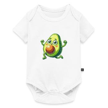 A Happy Avocado Being Happy - Baby Premium short-sleeve bodysuit - white - Front