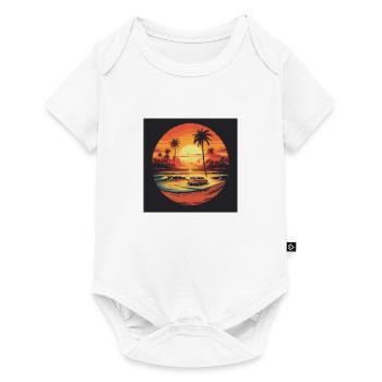 Vintage Surf Culture - Baby Premium Kurzarmbody - Weiß - Vorne