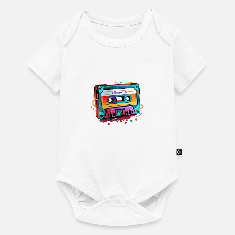 Mixtape 2 - Body à manches courtes Premium Bébé - blanc