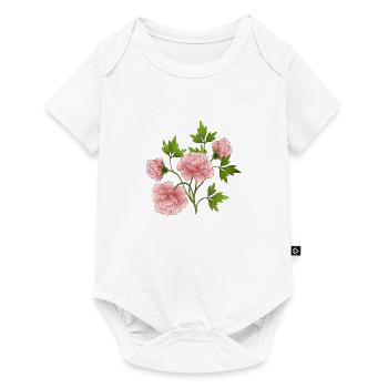Flowers - Baby Premium short-sleeve bodysuit - white - Front