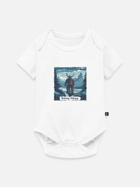Biking Biking Vers 2 - Baby Premium Kurzarmbody - Weiß