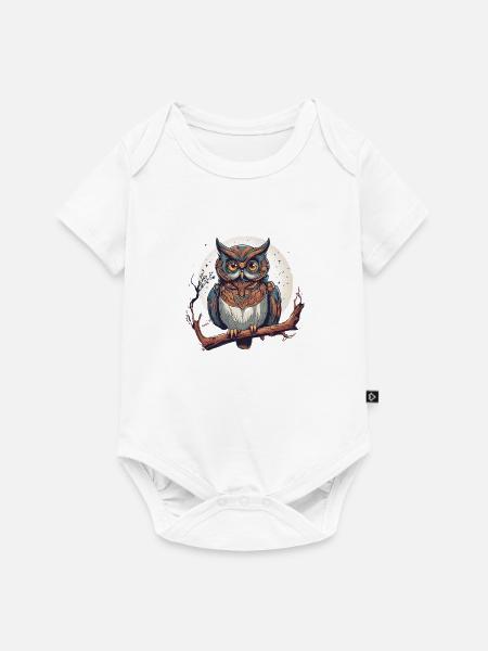 magic owl 2 - Baby Premium Kurzarmbody - Weiß