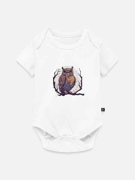 magic owl 3 - Baby Premium Kurzarmbody - Weiß