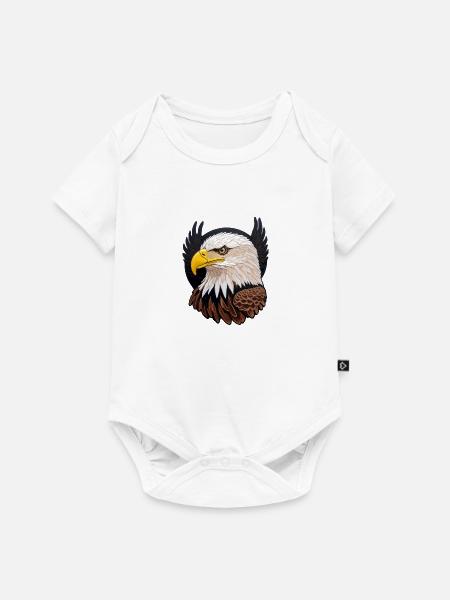 Schöner Weißkopfseeadler - Baby Premium Kurzarmbody - Weiß