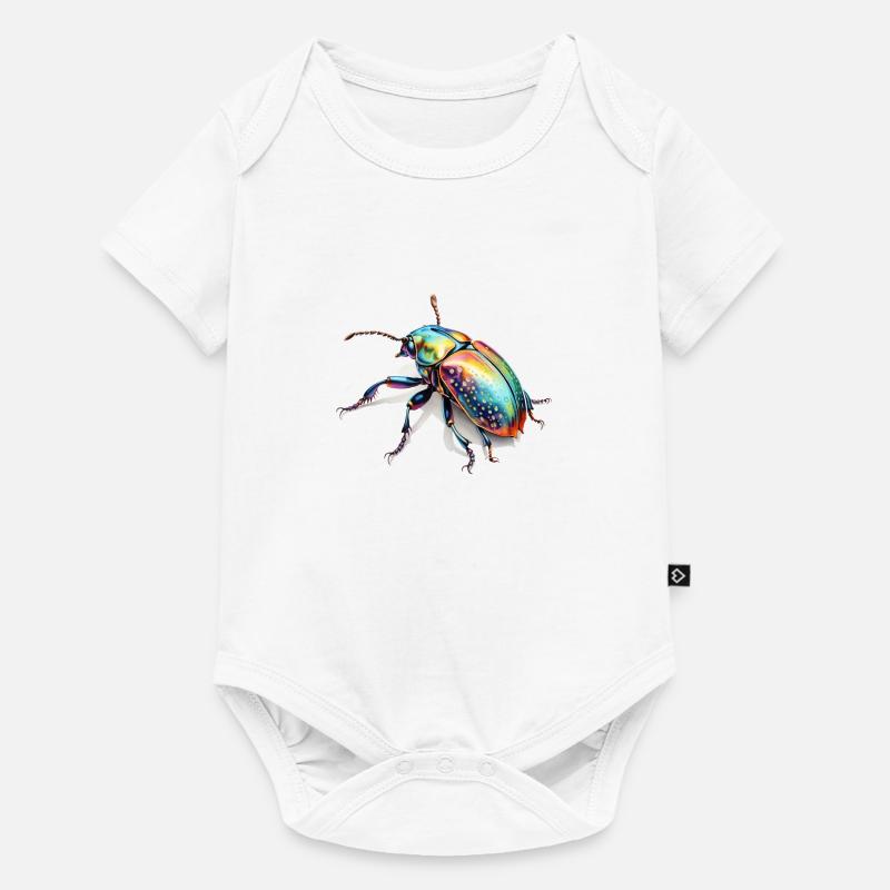 Rainbow Bug - Baby Premium short-sleeve bodysuit - white