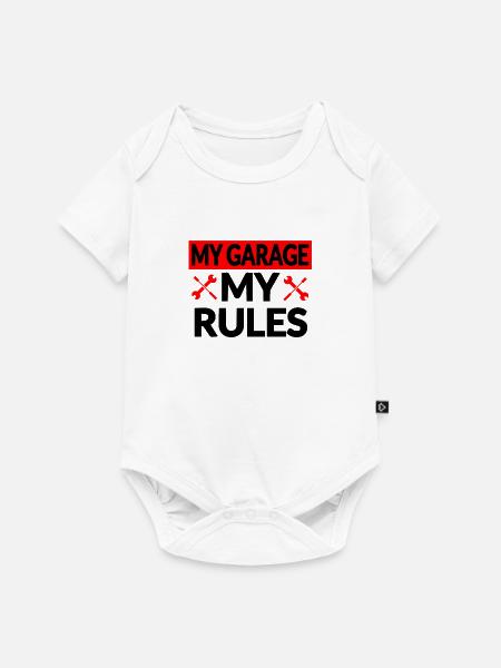 Garage - Baby Premium Kurzarmbody - Weiß
