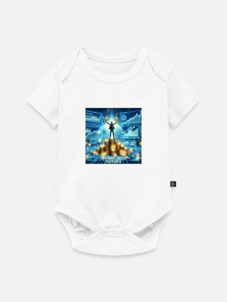 Bitcoin Krypto - Baby Premium Kurzarmbody - Weiß
