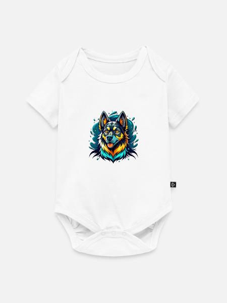 German Shepherd - Baby Premium Kurzarmbody - Weiß