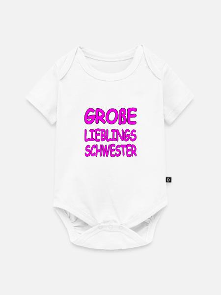Schwester - Baby Premium Kurzarmbody - Weiß