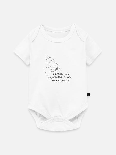 Mutter Mama Mami - Baby Premium Kurzarmbody - Weiß