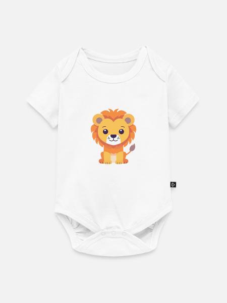 Löwe - Baby Premium Kurzarmbody - Weiß