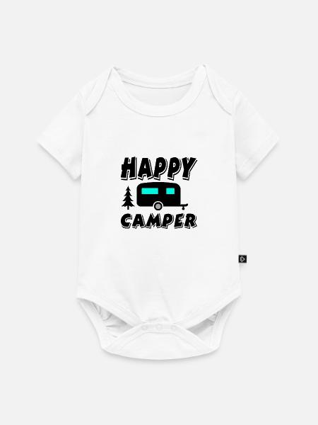 Camper - Baby Premium Kurzarmbody - Weiß