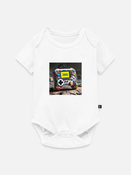 Joystick 6 - Baby Premium Kurzarmbody - Weiß