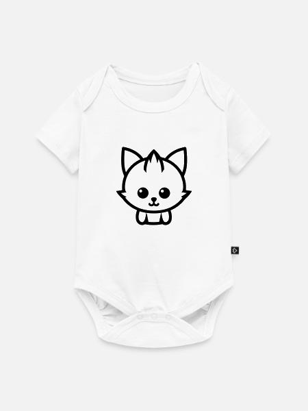 Fuchs - Baby Premium Kurzarmbody - Weiß